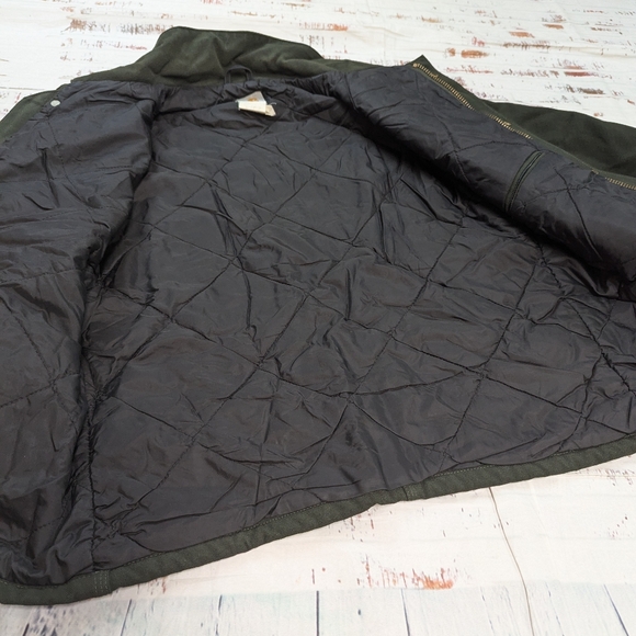 Carhartt vintage zip up canvas quilted lined chore work coat. - Picture 7 of 10